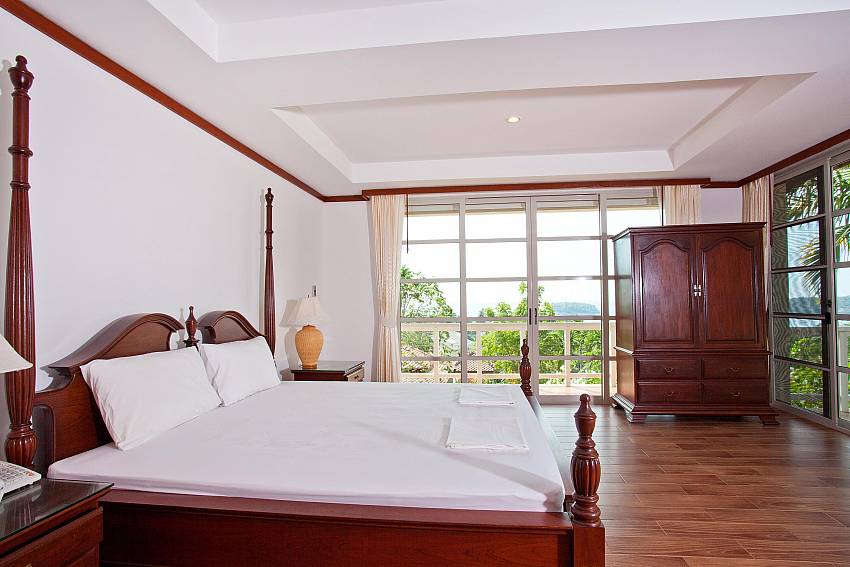 All hard wood furniture in the bedrooms of Ruedi Villa Phuket