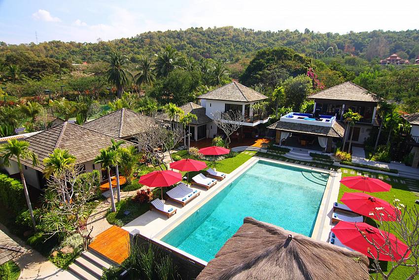 Aerial View of The Tamarind-the-tamarind_9-bedroom_private-resort_private pool_sattahip_pattaya_thailand