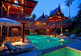 Laemset Lodge - Villa de luxe 6 chambres avec piscine privée à Koh Samui