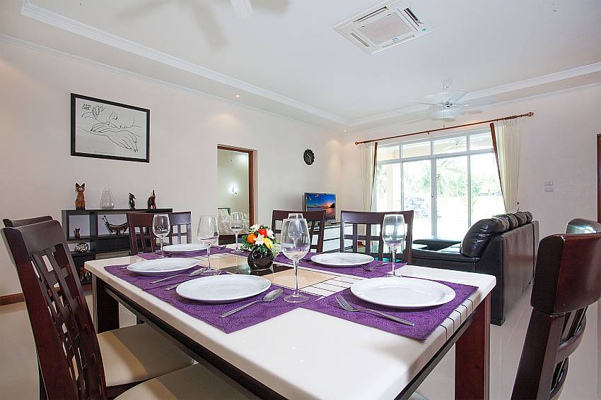 Open plan dining and living area at The Chase 8 in Pattaya