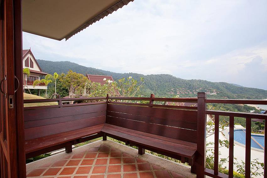 Overlooks the pool and jungle hills_baan-gaan_2-bedroom-villa_shared-infinity-pool_sea-views_ba-kantiang_koh lanta_thailand