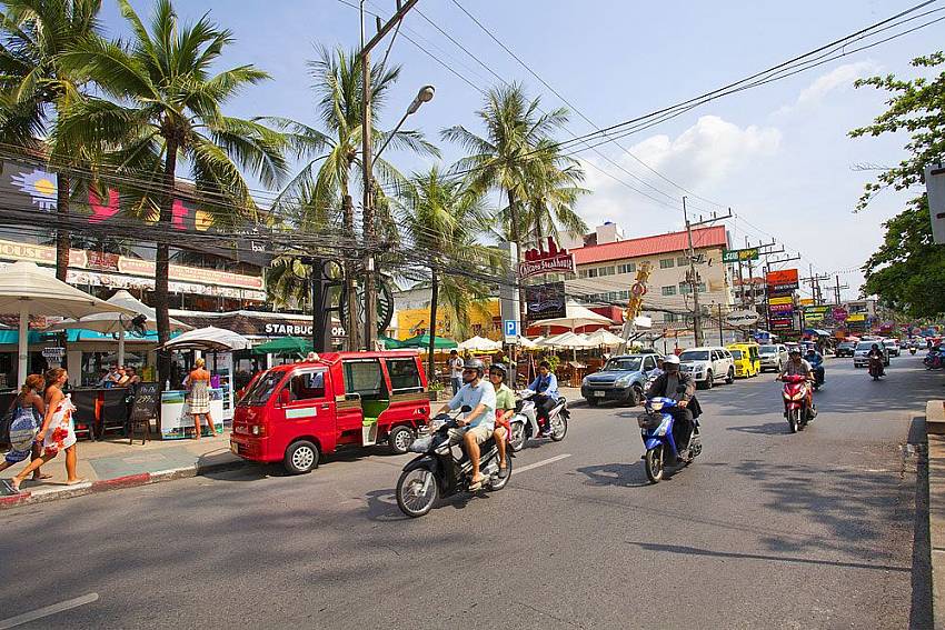 Street scenery in Patong, very near Seductive Sunset Villa Patong A1 Phuket