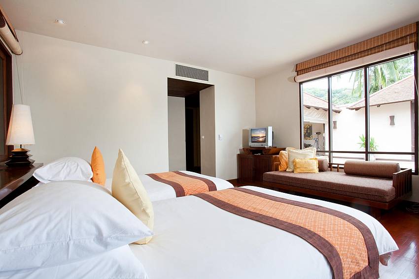 Double bedroom views Of Pimalai Beach Villa 2 Bedroom Beachfront Suite in Koh Lanta (First)