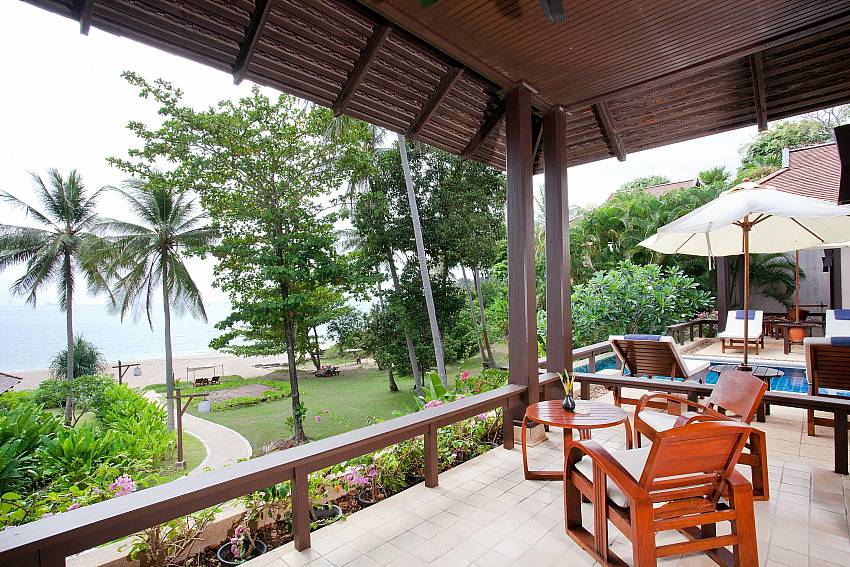 Coffee table on pavilion Of Pimalai Beach Villa 2 Bedroom Beachfront Suite in Koh Lanta