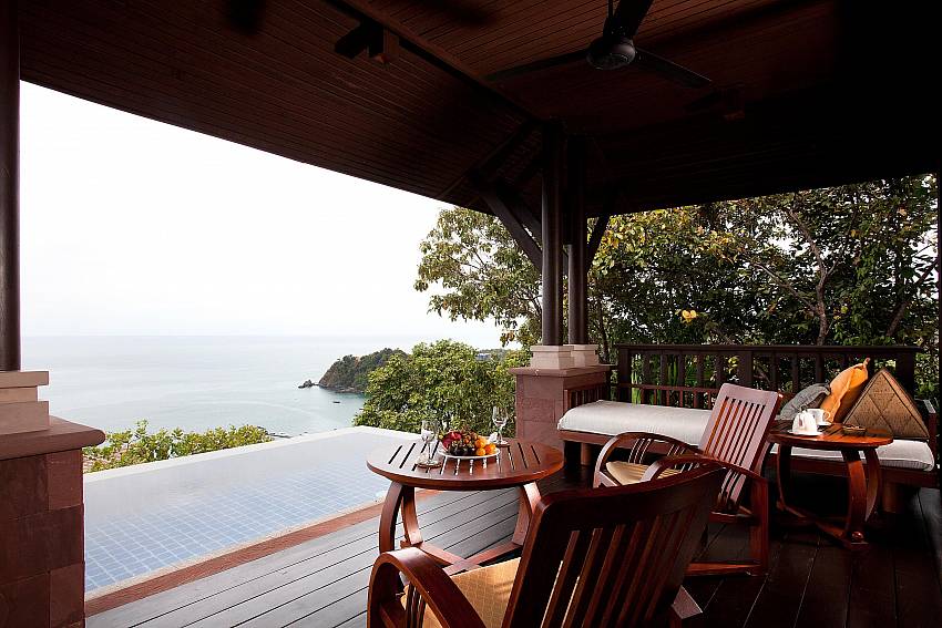 Coffee table outside see view Of Pimalai Pool Villa Luxury