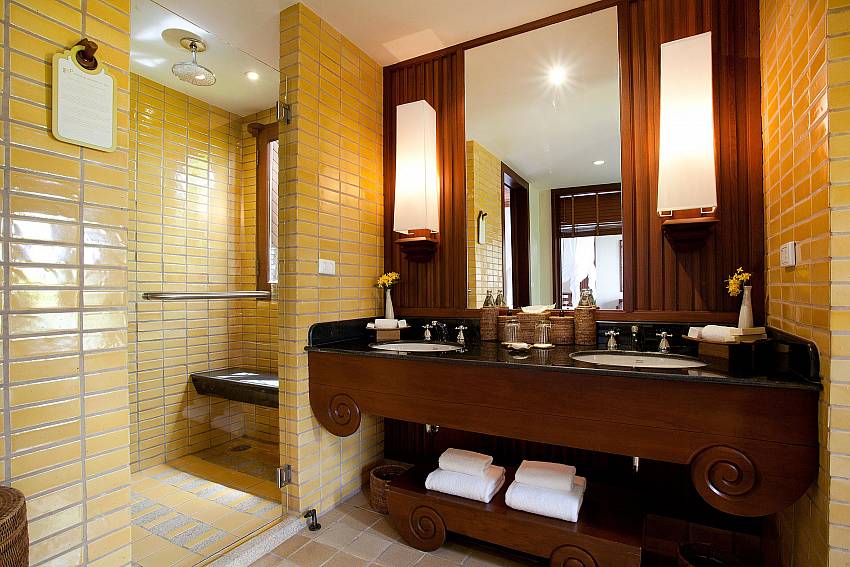 Wash basin in the bathroom Of Pimalai Pool Villa Luxury