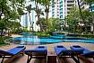 Sun bed by the pool Of Sathorn Suite Room 7073