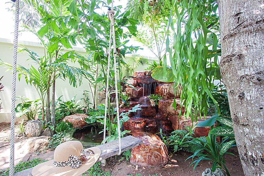 The fountain in the garden Of Villa Naiyang