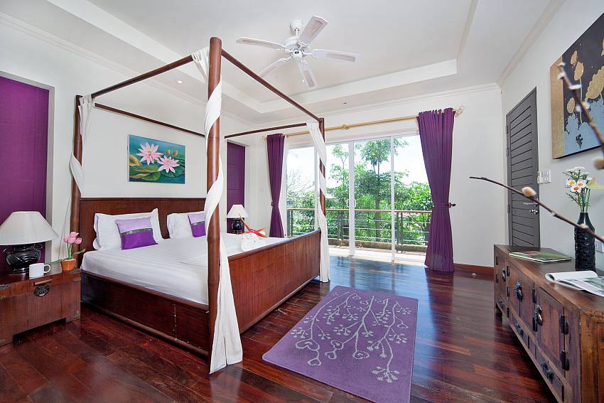 Bedroom see views with shelves Of Karon Hill Villa 16 (First)