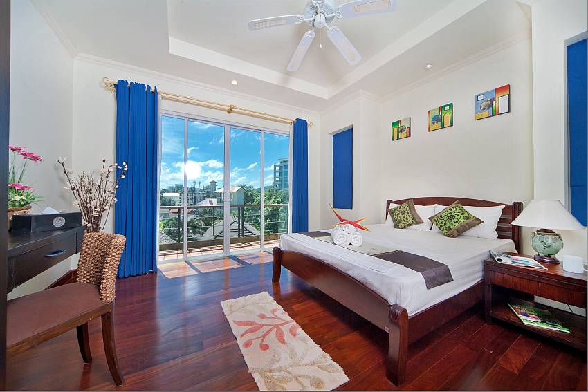 Bedroom overlooking outdoor Of Karon Hill Villa 16 (Second)