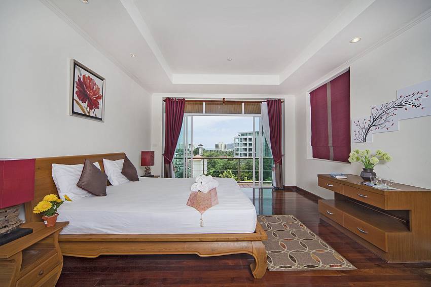 Bedroom see views with shelves Of Karon Hill Villa 20 (First)