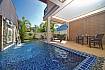 Swimming pool outdoor with coffee table Of BangTao Tara Villa 4