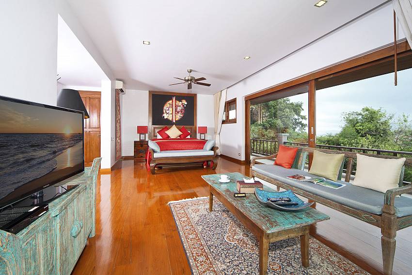 Living room with great view in Summitra Villa No. 2 Koh Samui
