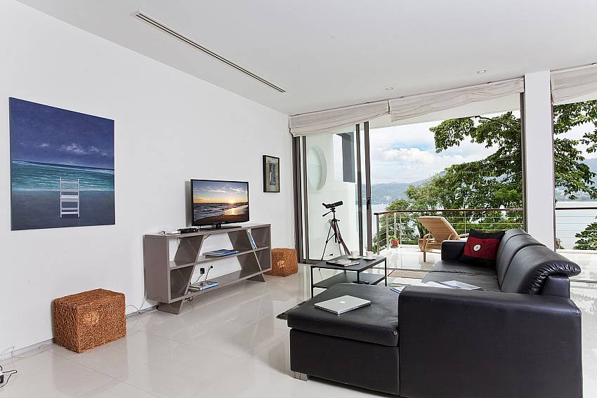 Living room see view with TV Of Seductive Sunset Villa Patong A6