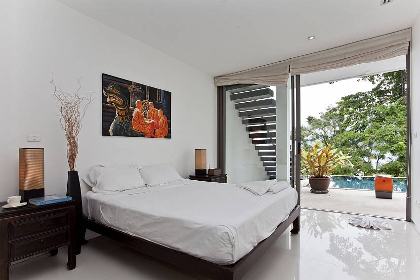 Bedroom near the pool Of Seductive Sunset Villa Patong A6 (Second)
