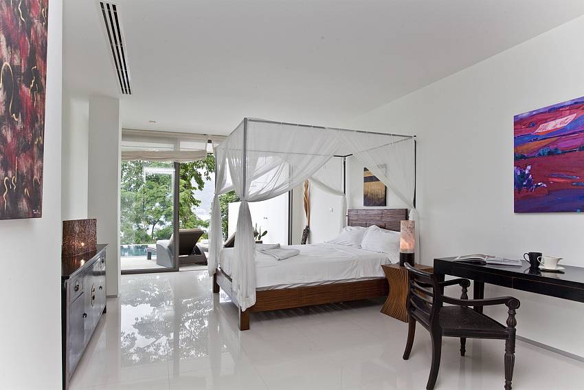 Master bedroom at Seductive Sunset Villa Patong A6 on sunset coast Phuket