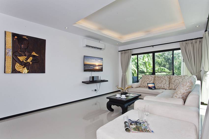 Living room with TV Of Classical Villa 1