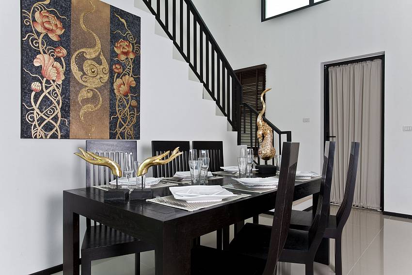 Dinning table near the ladder Of Classical Villa 2