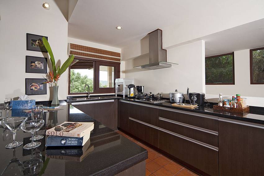 Western style kitchen at 5 bedroom Cape Summitra Villa in Samui