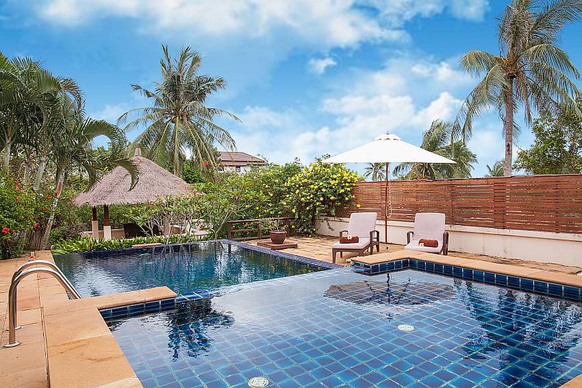 Private pool with Thai pavilion at Summitra Pavilion Villa No. 10 Choeng Mon Koh Samui