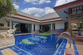 3Br Pool Villa On Resort With Water Park Bangsaray Pattaya