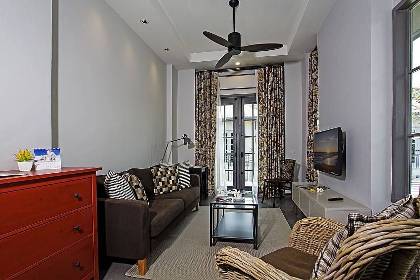 Living room with TV Of Sala Retreat Villa
