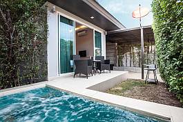 Villa 2 chambres avec piscine et Jacuzzi proche de Jomtien Beach, Pattaya