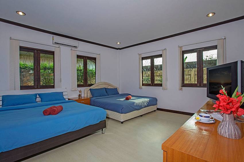 Large double bedroom views with TV of Tranquillo Pool Villa (Second)