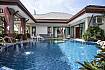 Large swimming pool in front of the house Of Thammachat P2 Laima Pool