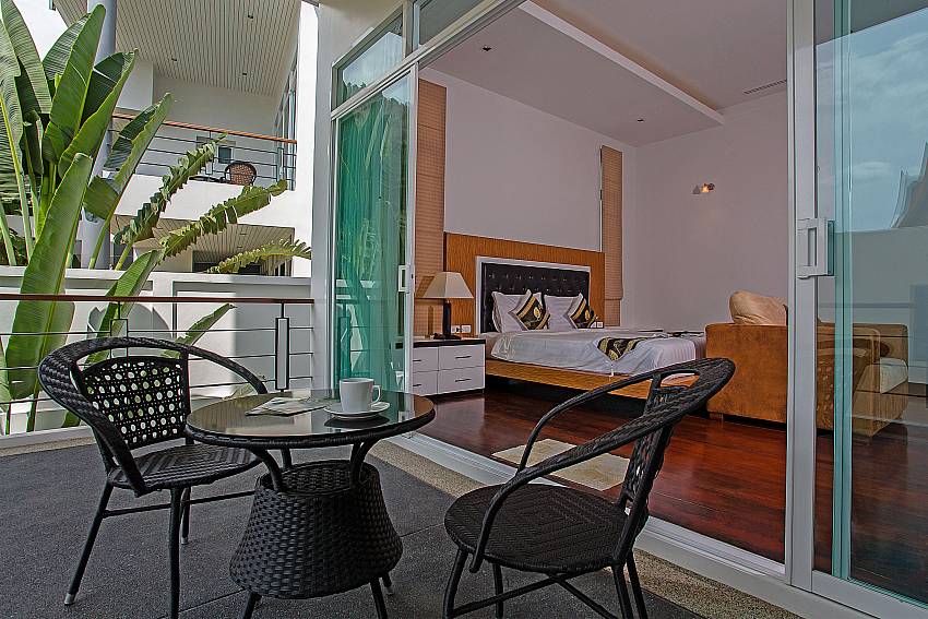 Coffee table on balcony of Kata Horizon Villa A2
