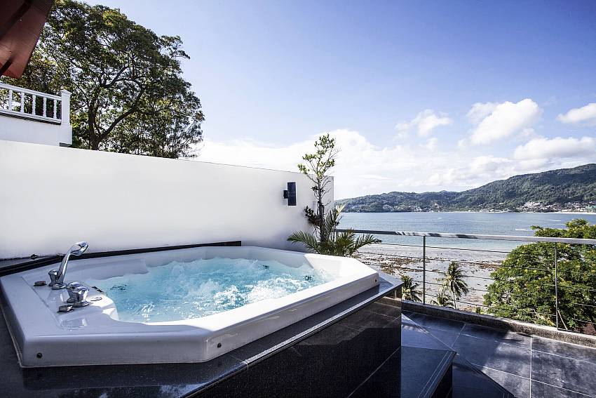 Jacuzzi tub outdoor of Seductive Sunset Villa Patong A8