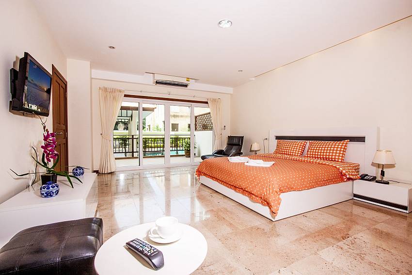 Bedroom see views with sofa of Pratumnak Hill Apartment 2 (First)