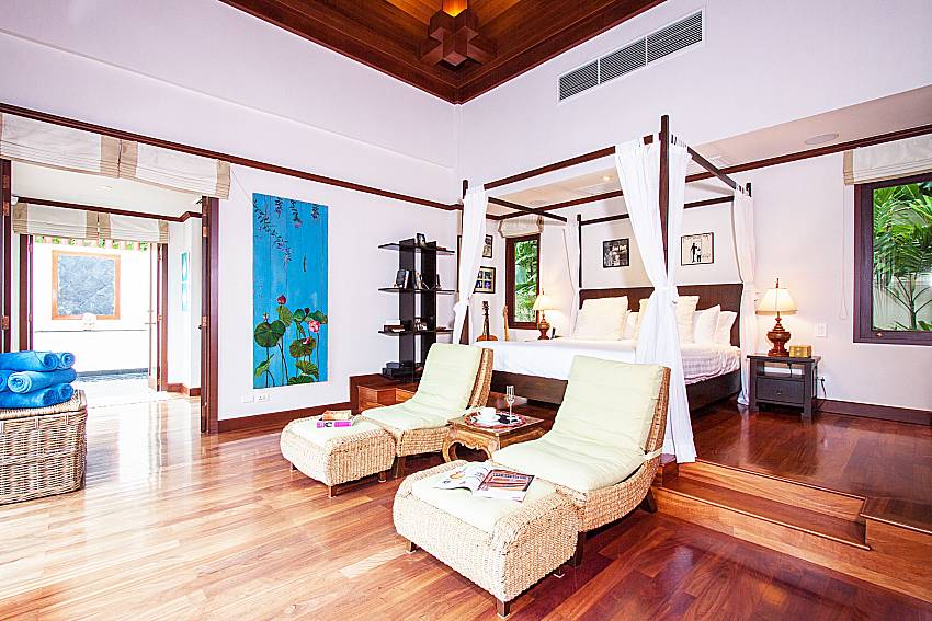 Large bedroom with sofa of Baan Pasana (First)
