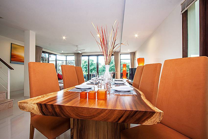 The dinning table is made of wood of Baan Phu Kaew C2
