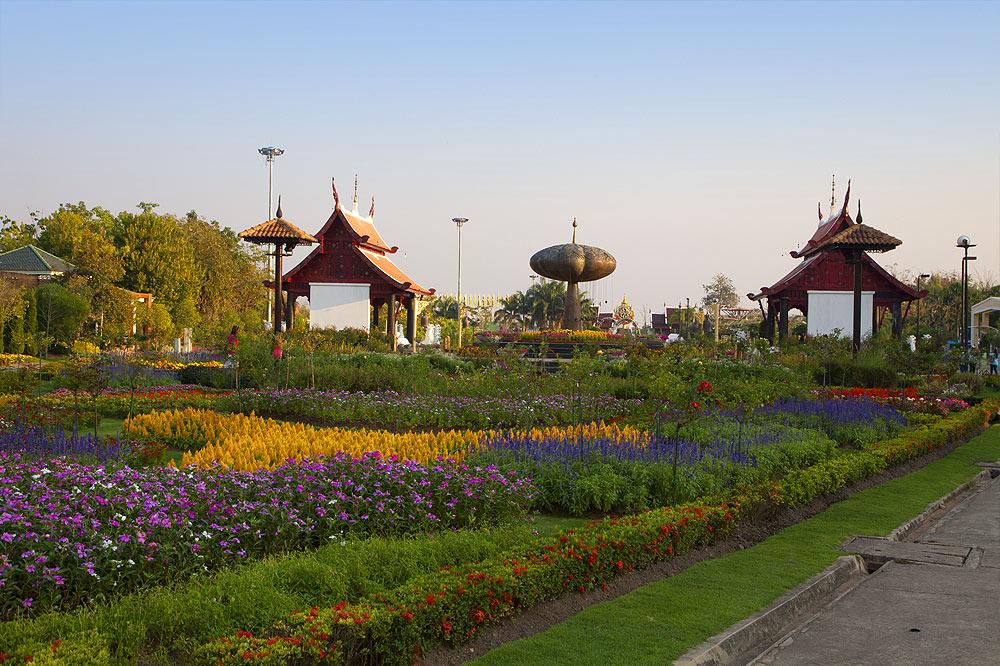 Garden Paths in Royal Botantical Flower Garden Chiang Mai